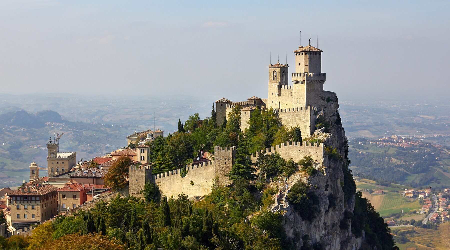 Guaita Fortress on Monte Titano above San Marino