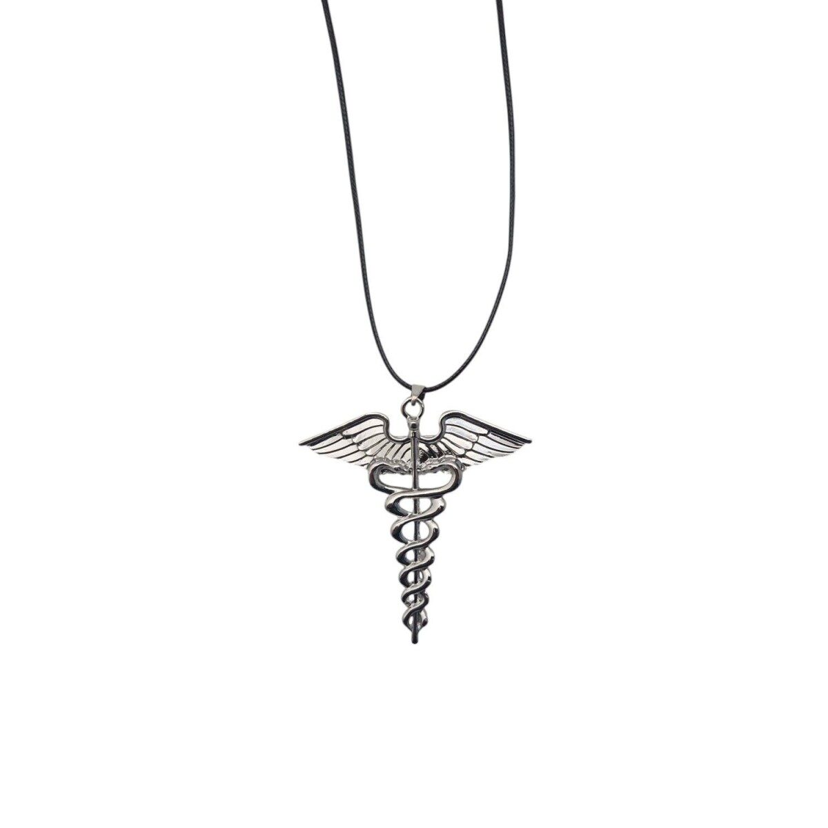 Necklace with winged Rod of Asclepius
