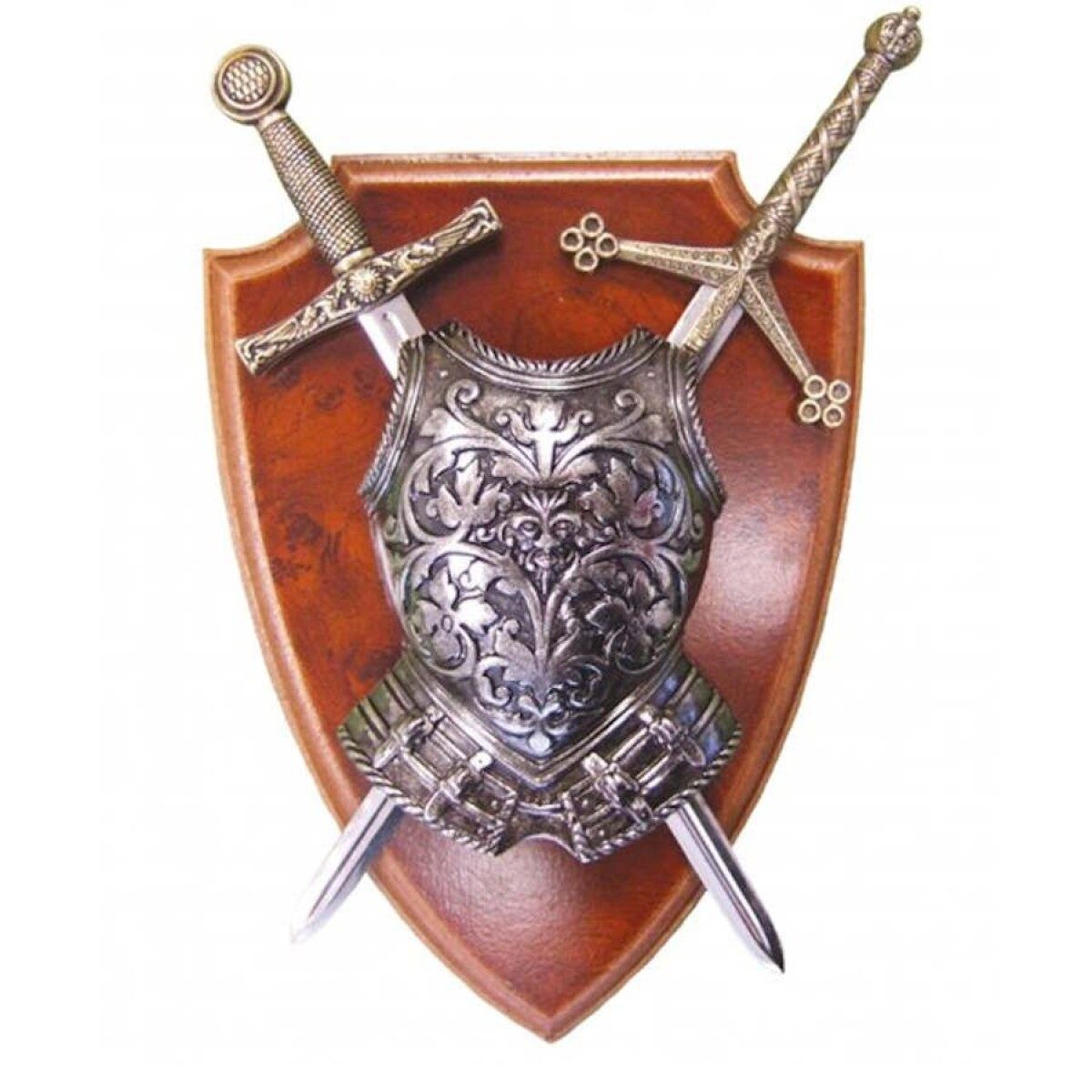 Panoply with cuirass and crossed swords